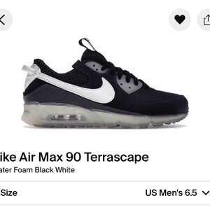 Nike Air Max 90 Terrascape Black and White Sneakers